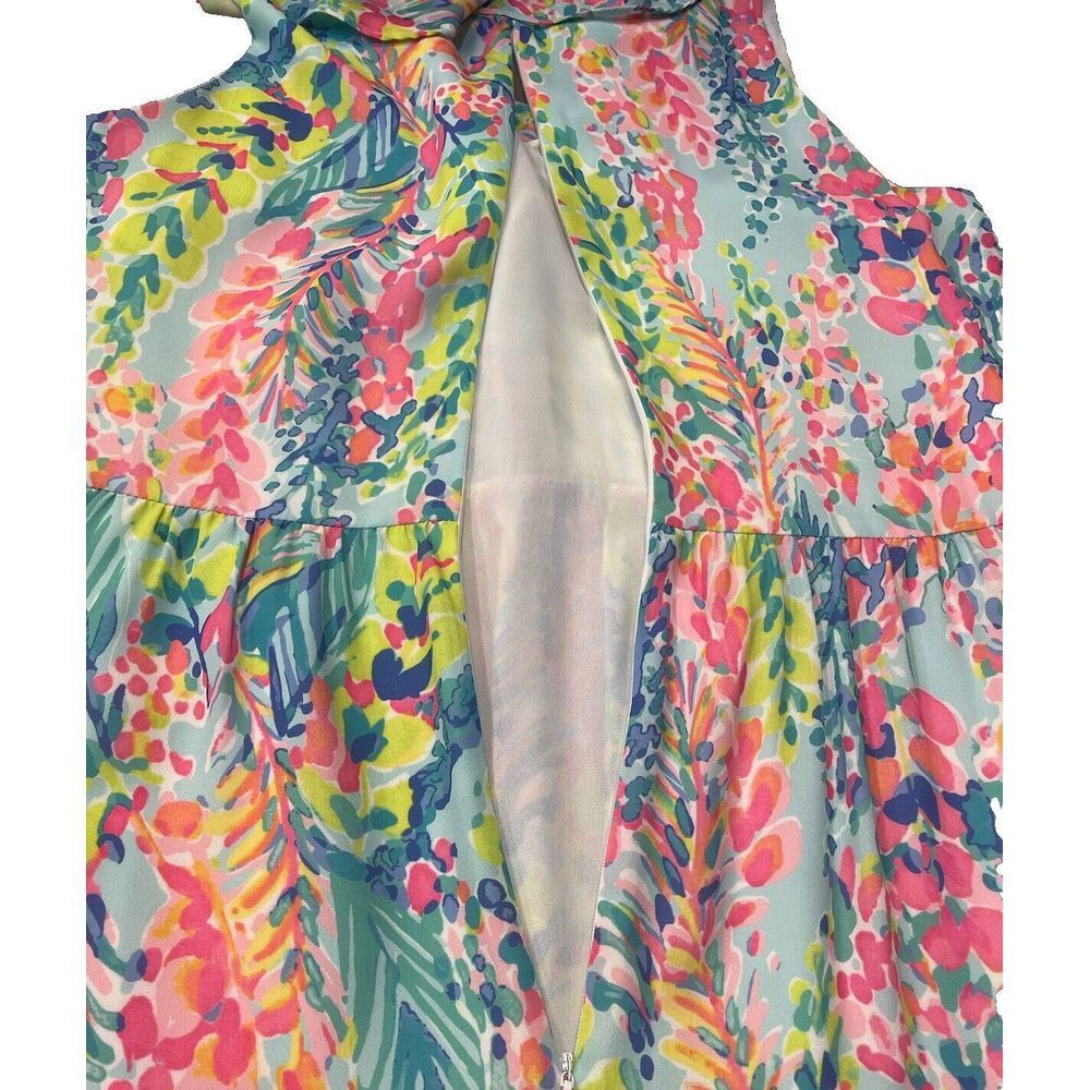 Floral‎ Print Jade Melody Tam Tiered Ruffle Dress Size Small - Picture 7 of 9
